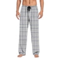 thumbnail image 1 of CYiJun Plaid Pajama Pants for Men Lightweight Elastic Waist Drawstring Soft Flannel Sleep Lounge Pants, 1 of 9