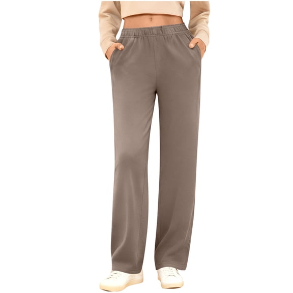 CYiJun Sweatpants for Womens High Waisted Baggy Sweatpants Casual Drawstring Workout Wide Leg Pants with Pockets