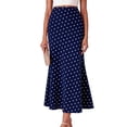 thumbnail image 1 of CYiJun Womens Maxi Skirt Summer Casual High Waisted Flowy Polka Dots Long Skirts, 1 of 6