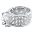 thumbnail image 1 of CZ 360 Mens Ring 20ct Solitaire Rhodium, 1 of 1