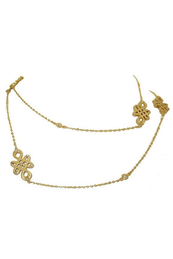 CZ Chiness Chacters Necklace