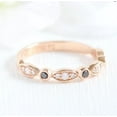 thumbnail image 1 of CZ Diamond Dainty Stacking Eternity Band Ring Minimalist Ring 925 Sterling Silver Rose Gold Plated Gemstone Jewelry For Women Gift By KIRAN FINE JEWELS, 1 of 5