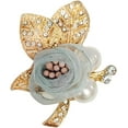 thumbnail image 1 of CZ Flower Brooches for Women Elegant Flowers Pins for Clothes Fabric Floral Brooch Lapel Pin Corsage Accessories Pearl Crystal Corsage Wedding Dancing Party Ceremony Banquet Fashion Jewelry, 1 of 12