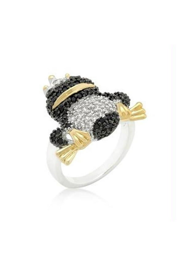 CZ Frog Prince Ring- <b>Size :</b> 10