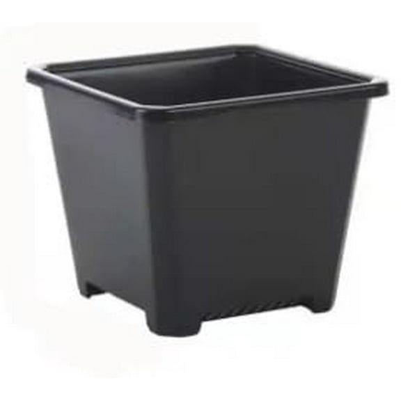 CZ Grain 3.5 Inch Heavy Duty Plastic Plants Nursery Pot, Seed Starting Pots for Succulent Seedling Cutting Transplanting (100 Pots)