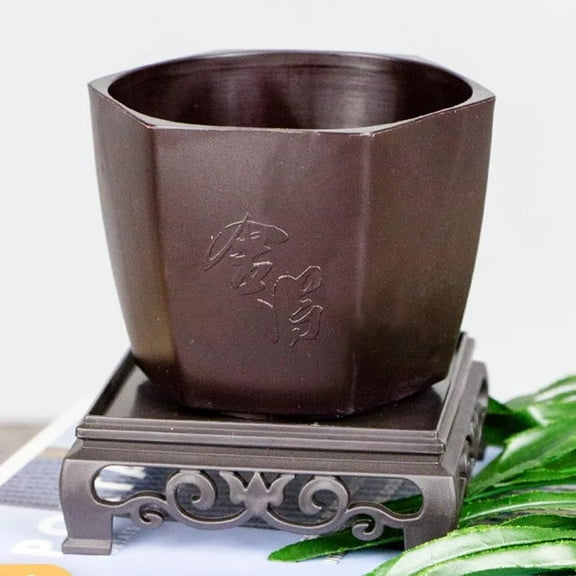 CZ Grain 4.5 Inch Bonsai Pots with Raised Tray - Great for Training New Bonsai Trees (1 Pot)