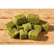 CZ Grain Alfalfa Cubes for Feeding - Rabbits, Goats, Chickens, Cattle, Horses, All Animals Love Alfalfa Cubes (1 Pound)