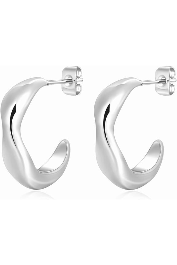 CZ Huggie Hoop Earrings Stainless Steel Mini Cubic Zirconia Sleeper Hinged Clicker Triple Double Cartilage Helix Small Hugging Hoop Earrings