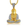 thumbnail image 1 of CZ Sitting Buddha Gold Micro Pave Pendant, 1 of 1