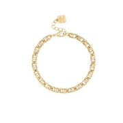 Bella by Thorne CZ Adult Statement Bracelet,Gold, (Unisex)