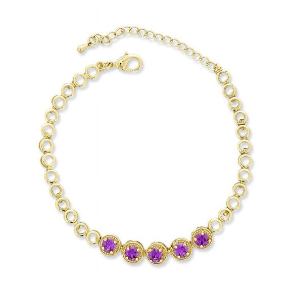 CZ Stone Ankle Bracelets For Summer, 5"+2" Inch Adjustable Size.