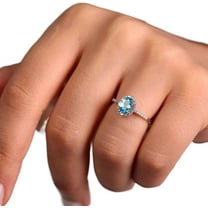 CZ Tiny Ring, Natural Swiss Blue Topaz Ring, AAA Blue Topaz Gemstone Ring, December Birthstone, Womens Ring, Gold Micron Ring, 925 Sterling Silver dainty Ring, Minimal Stacking Ring, Wedding Ring