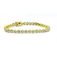 thumbnail image 1 of CZ tennis Bracelet in 14K Gold Plated Bezel Cubic Zirconia Tennis Bracelet, 1 of 1