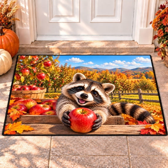 CZBZ 3D Fall Thanksgiving Rug, Washable Rectangular Welcome Doormat, 3 ...