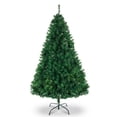 thumbnail image 1 of CZBZ 7FT Christmas Tree, Artificial Christmas Tree with PVC 1334 Branches, Quick-Assembly Hinged Design, Full Artificial Xmas Tree for Winter Holiday Christmas Party Décor, Metal Stand, 1 of 9