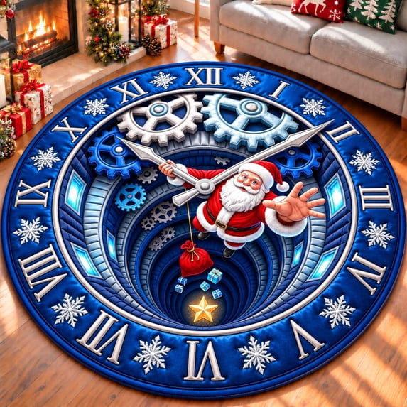 CZBZ Christmas Rug, 3D Optical Illusion Round Christmas Area Rug, 6FT ...
