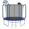 thumbnail image 1 of CZBZ Trampoline, 8FT 10FT 12FT 14FT Trampolines with Enclosure Net for Kids and Adults, 880LBS Outdoor Trampoline with Basketball Hoop, Ladder and AntiRust Coating Backyard Recreational Trampoline, 1 of 7