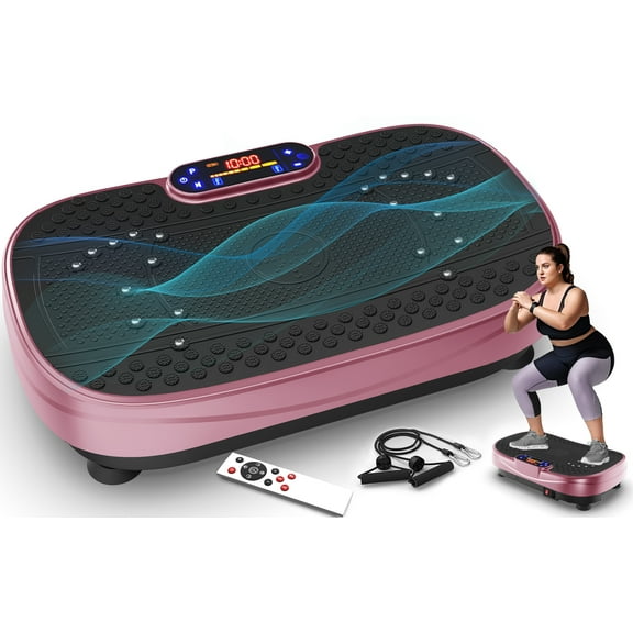 CZBZ Vibration Plate Exercise Machine, Adjustable Speed Whole Body Vibration Platform for Home Gym, Compact Fitness Equipment for Strength, Flexibility & Balance Improvement