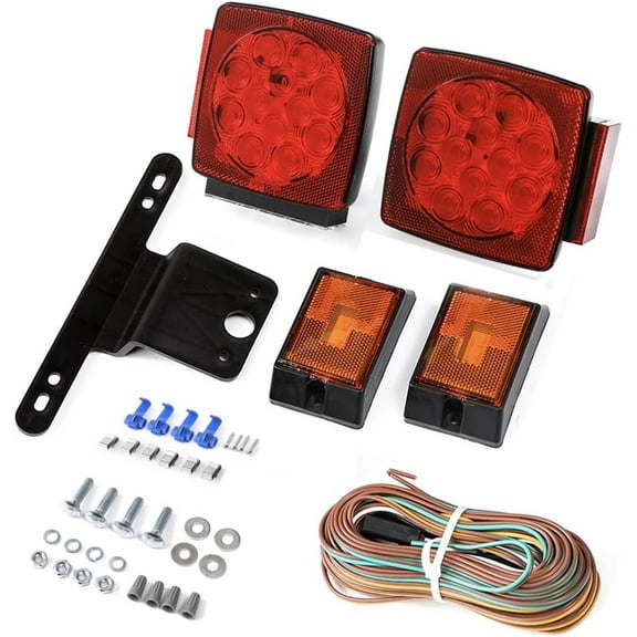 CZC AUTO 101001 LED Tail Light fits Trailer Boat 4 Pieces