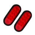 CZC AUTO 6'' LED STF9 Waterproof Oval Red Trailer Lights Rear Stop Turn