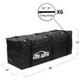 thumbnail image 1 of CZC AUTO Expandable Waterproof Hitch Cargo Carrier Bag, 9.5 to 11.6 cu. ft, Soft Black, 1 of 7