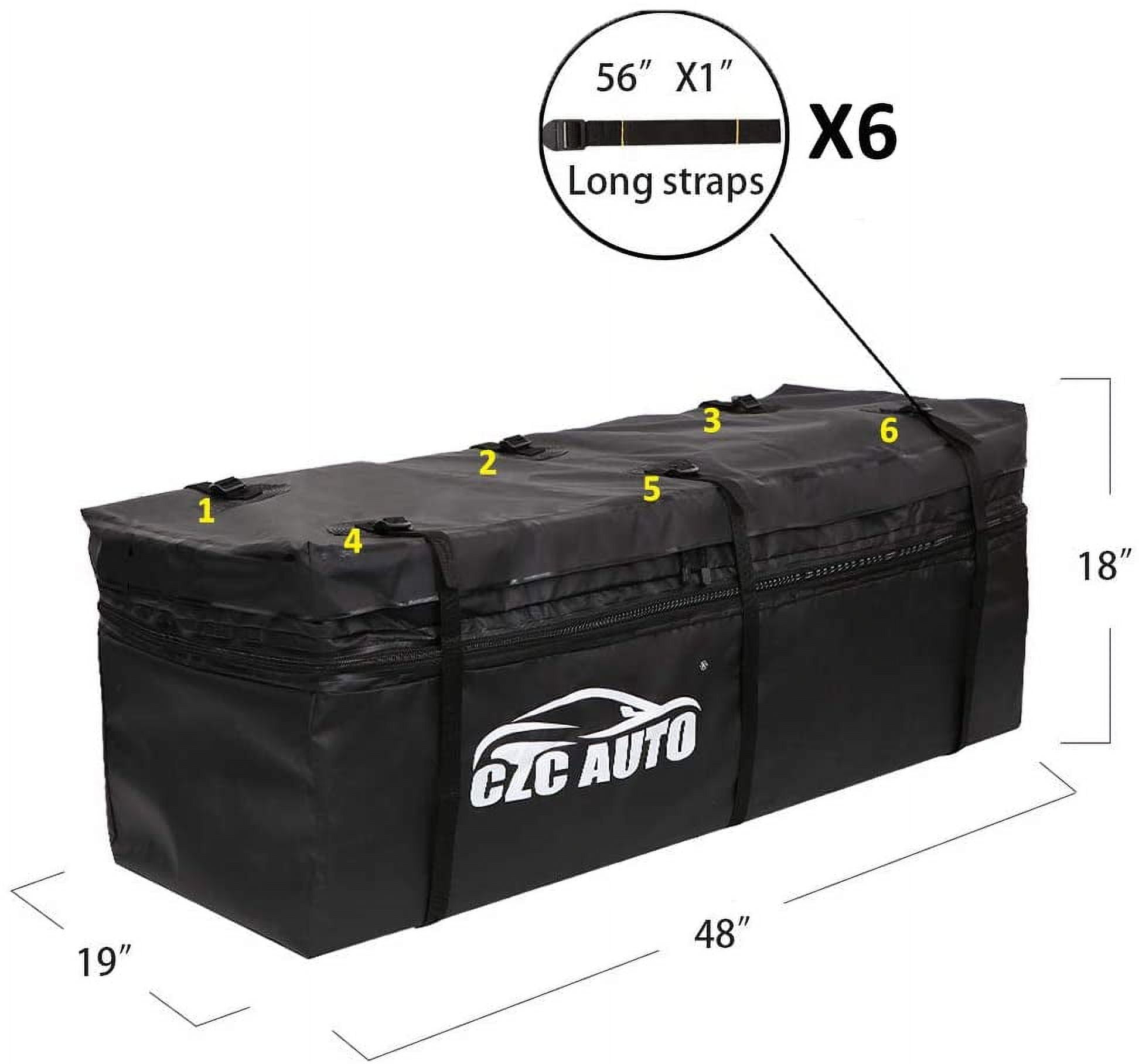CZC AUTO Hitch Mount Water Resistant Cargo Carrier Bag 9.5 cu. ft