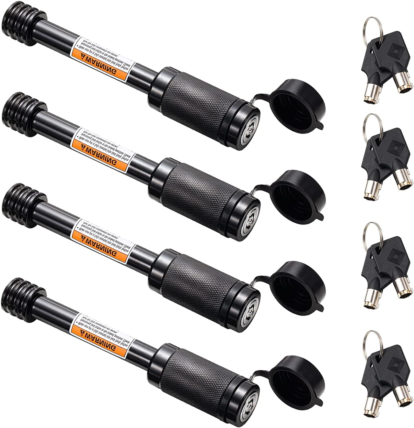 Aazon.co: CZC AUTO Hitch Lock Set, Dia 1/4 Inch Hitch Coupler Lock - View #4