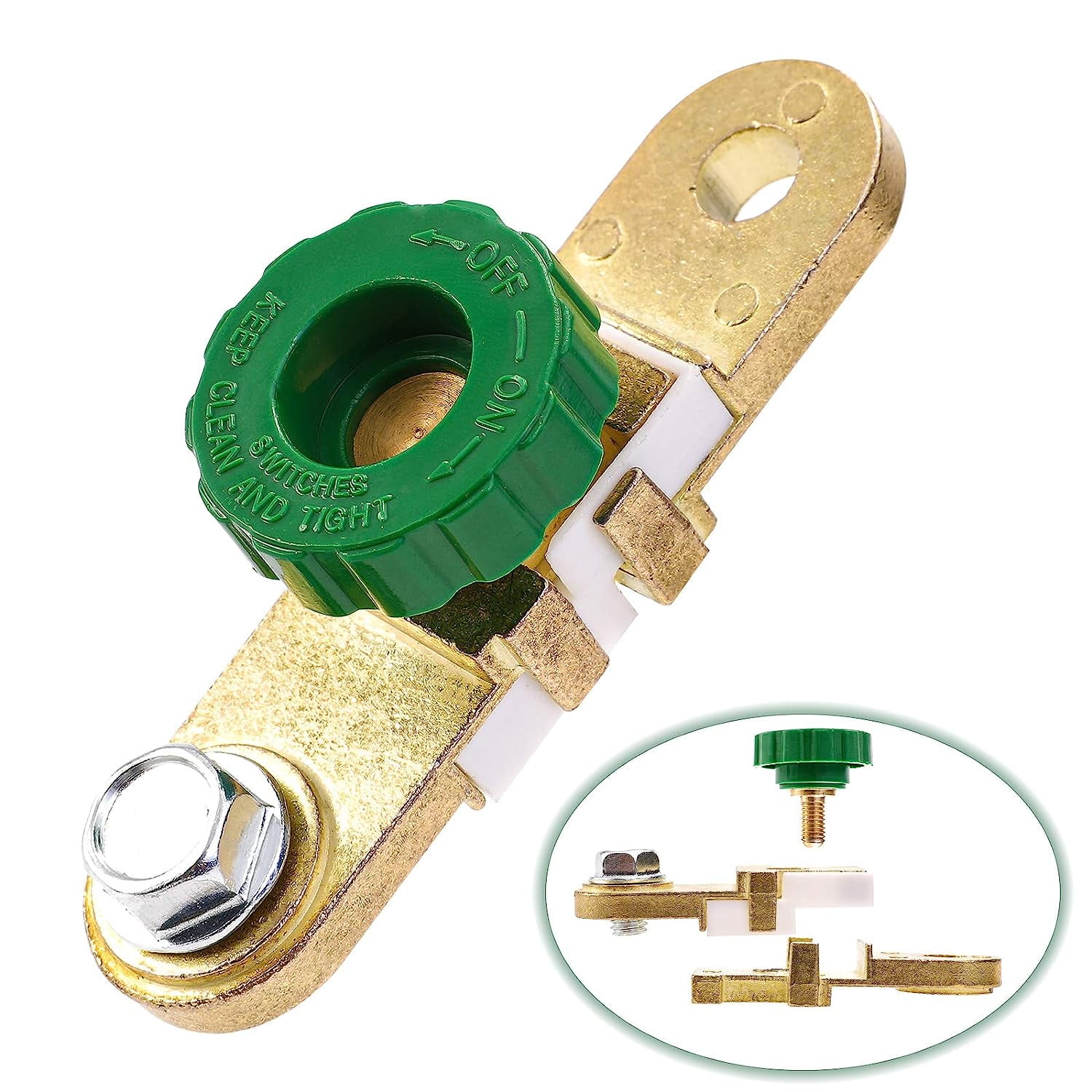 CZC AUTO Side Post Battery Disconnect Switch 12V for Auto Car Truck Rv