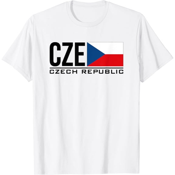 CZECH REPUBLIC FLAG COUNTRY CODE CZE SPORTS GAMES ATHLETE T-Shirt mens t shirt,white,women,funny,misfits,men,journey