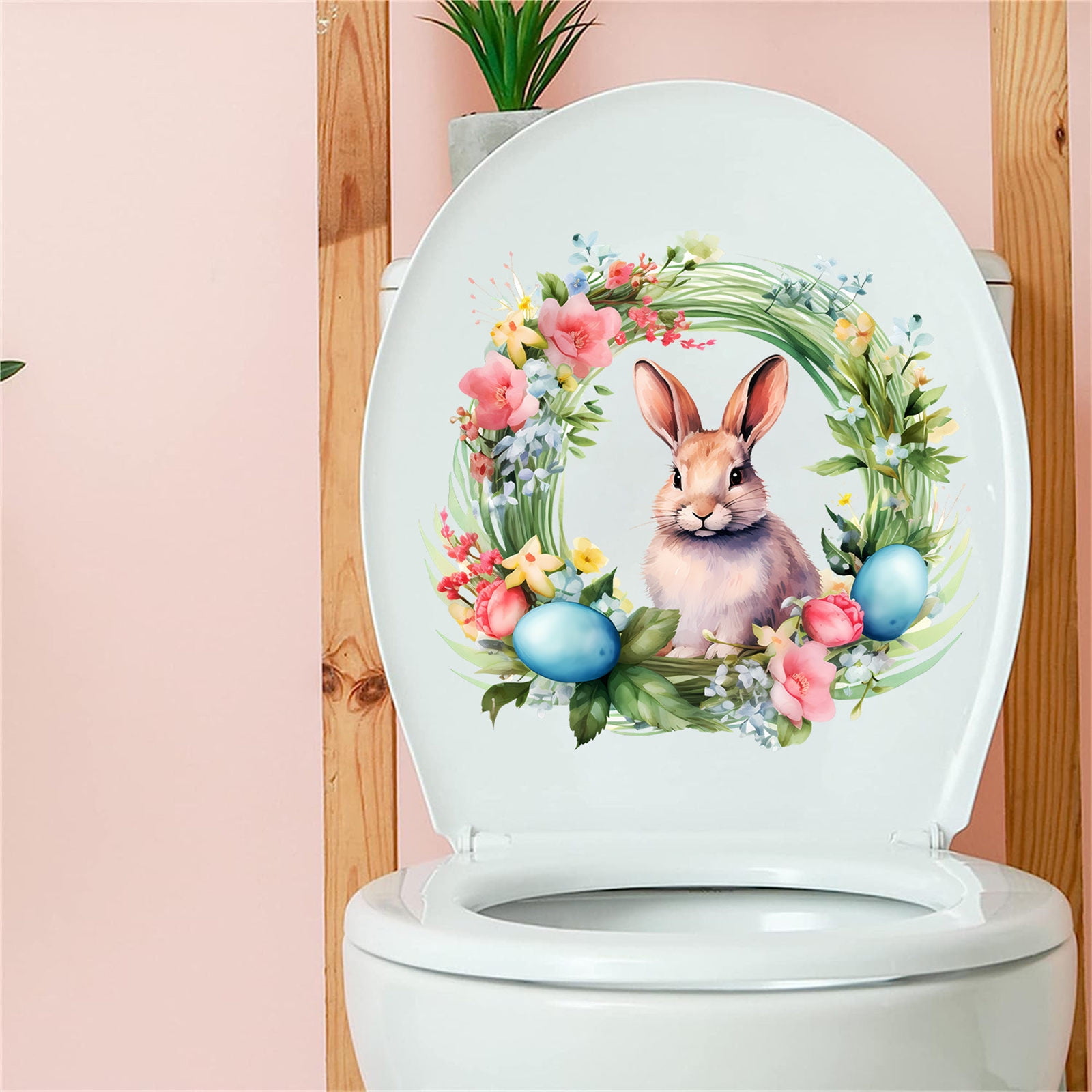 CZESTPYAKE Bathroom Stickers, Waterproof Wall Decals, Toilet Seat Cover ...