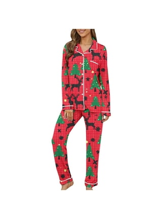 Womens Plus Size Christmas Pajamas