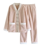 CZHJS Plush Womens Two Piece Pajamas for Women Set Lounge Sets Pj Sets Plus Size Fuzzy Fleece Sleep Wear Pajama Sets&nbsp; 2 Piece Fluffy Matching Outfits