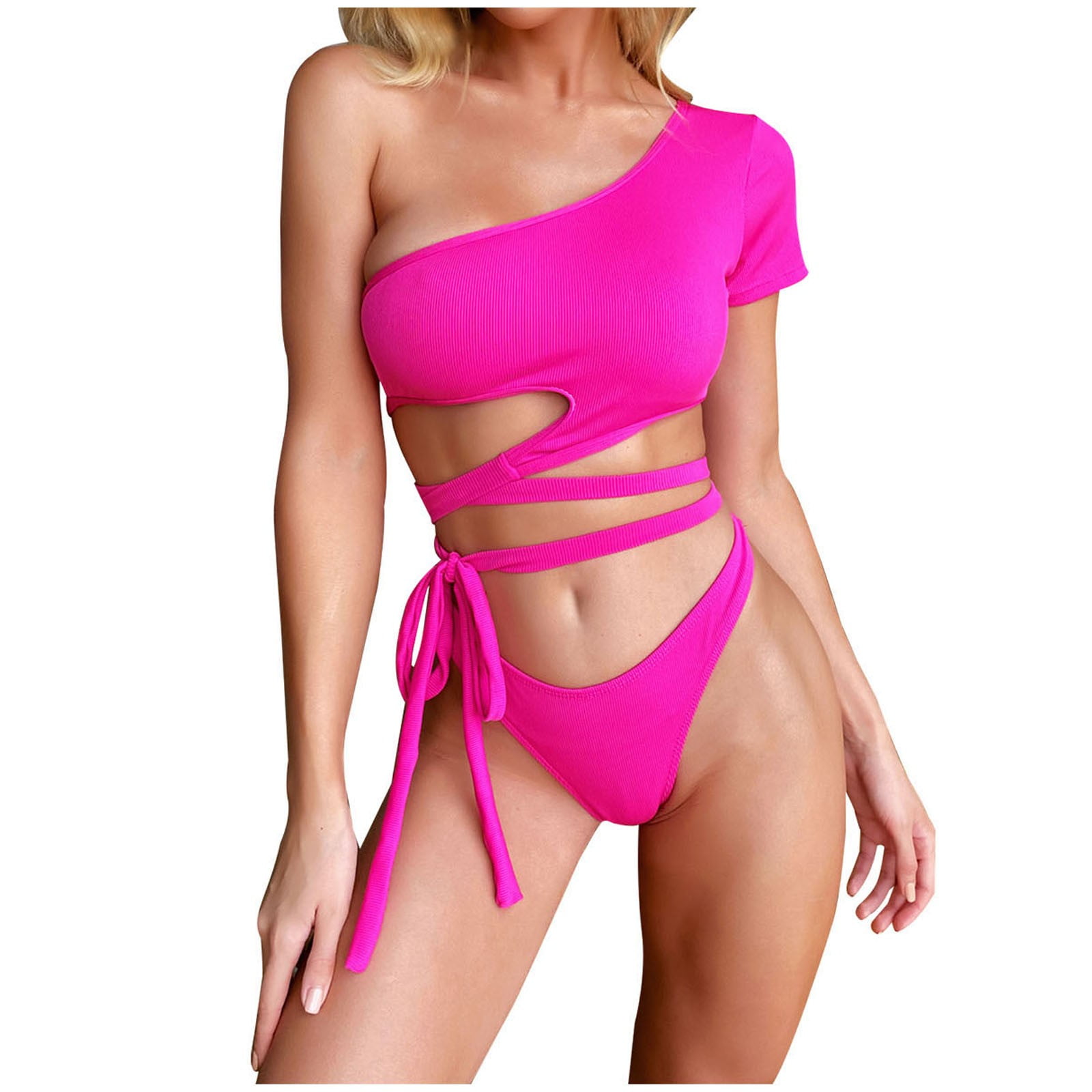 CZHJS Women's Thong Bikini Clearance Swimsuit for Women Swimwear Summer Beach Outfit Sexy High