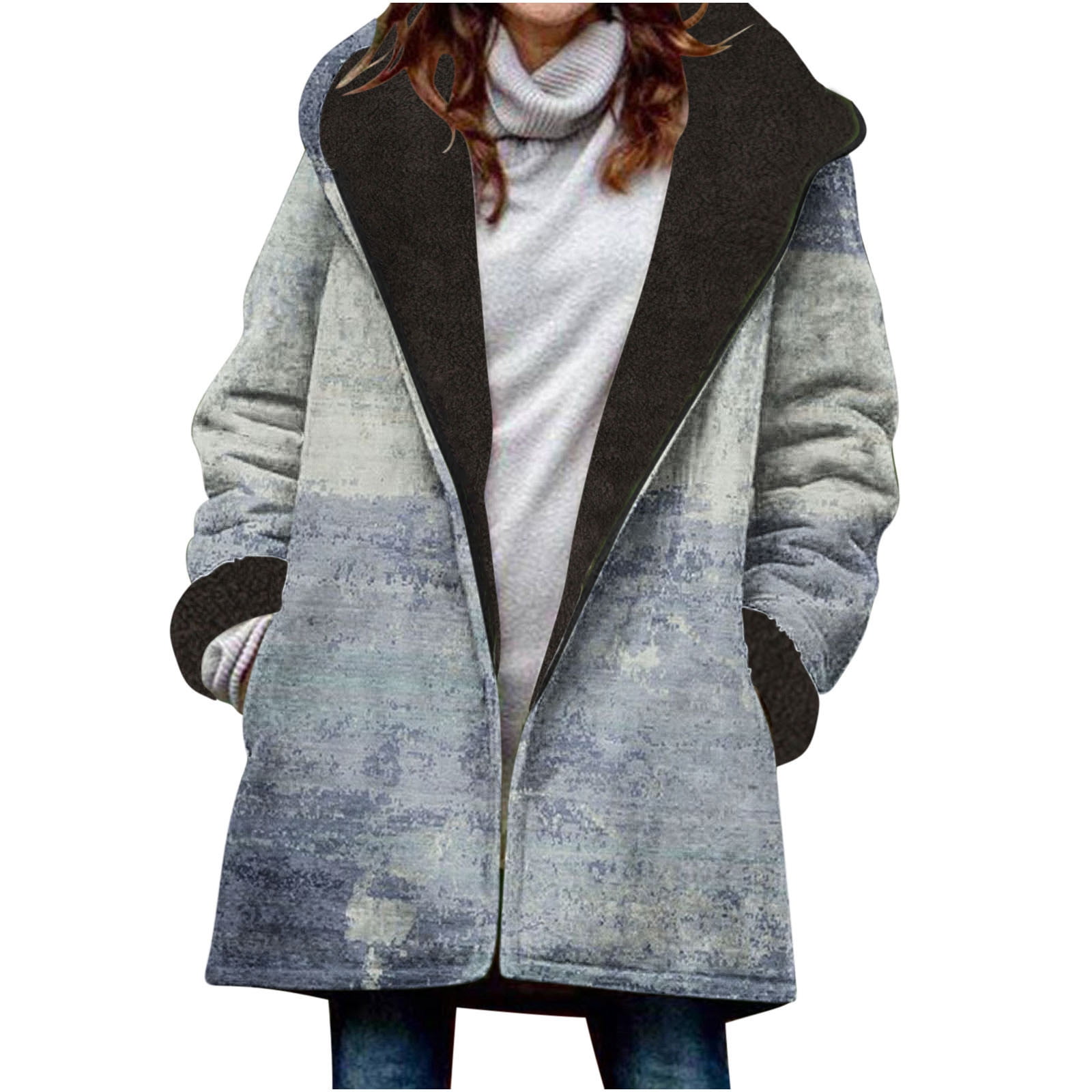 CZHJS Women's Zip up Long Sleeve Bust Length Coat Winter Clothes