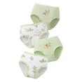 thumbnail image 1 of CZHQWE 3T Underwear Girls Size 10 Girls Underwear Baby Toddler Girls' Underwear, Cotton Panties, Comfort Briefs Green 4PCS, 1 of 5