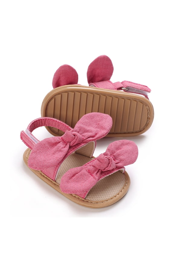 Baby Girl Shoes 0-3 Baby Shoes 0-3 Months Baby Girls Sandals Summer Shoes Outdoor First Walker Toddler Girls Shoes For Summer Hot Pink 0-6 Months