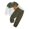 thumbnail image 1 of CZHQWE Boys Clothes Size 5 Cute Boy Outfits Toddler Boy Sweatshirt Outfit Long Sleeve Shirt Jogger Pants Fall Outfits Winter Clothes Set 18-24 Months, 1 of 8