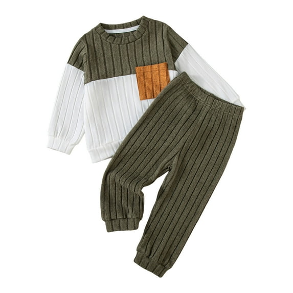 CZHQWE Boys Clothes Size 5 Cute Boy Outfits Toddler Boy Sweatshirt Outfit Long Sleeve Shirt Jogger Pants Fall Outfits Winter Clothes Set 18-24 Months