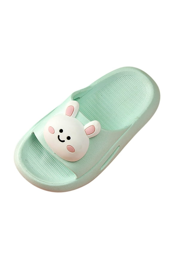 Frog Slippers Pantuflas Para NiƱOs Toddler Slippers Girl Boy House Slipper Kids Rabbit Slipper Bunny Slippers Soft Indoor Girls Boys Slipper Light Blue 9-9.5 Years