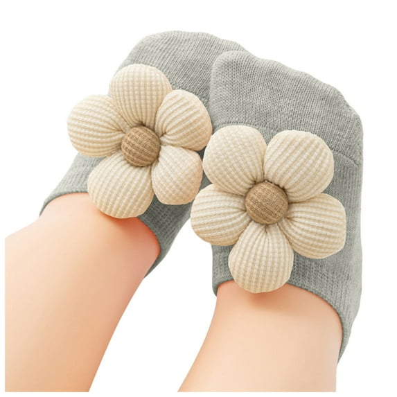 CZHQWE Girl Socks Toddler Socks 18-24 Months Baby Girls Socks,Flower Non-Slip Grips For Babies Toddler Princess Low Cut Ankle Socks For Girls0-1 Years