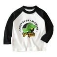 thumbnail image 1 of CZHQWE Kids Shirts Boys Tops Boys' Long Sleeve Tees Crewneck Cotton Soft Shirts 7-8 Years Green, 1 of 3