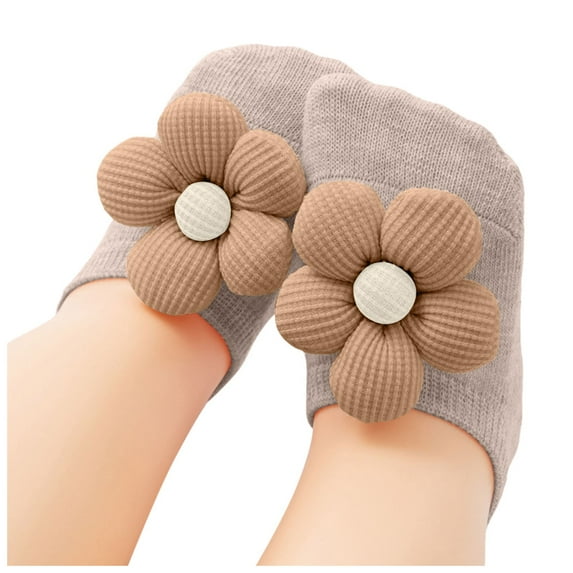CZHQWE Newborn Socks Girl 3T Socks Baby Girls Socks,Flower Non-Slip Grips For Babies Toddler Princess Low Cut Ankle Socks For Girls1-3 Years