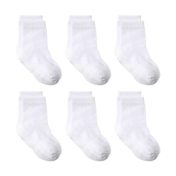 CZHQWE Socks For Toddler Boys Toddler Socks 2T Non Slip Grip Ankle Socks With Non Skid Soles For Toddlers Kids Boys Girls 1-3 Years Multi Pcs