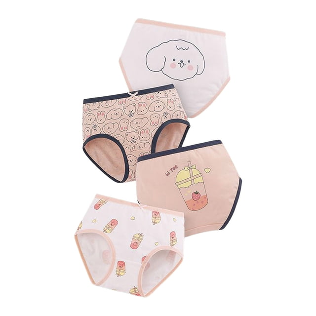 Babyhug Cotton Panties Printed Pack of 3 - Pink Yellow
