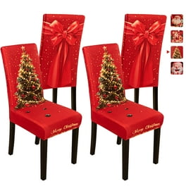 Red chair covers walmart best sale