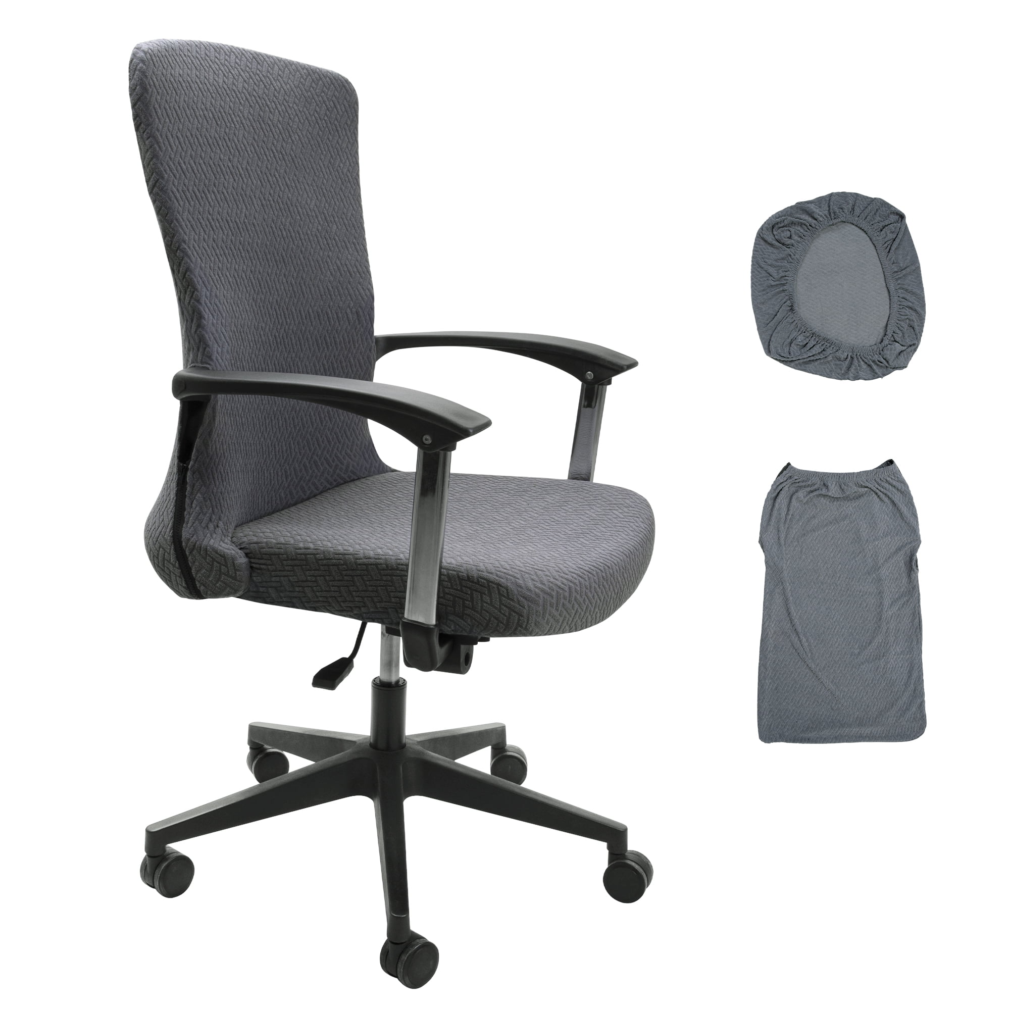 CZL Jacquard Office Chair Cover, Stretch Removable Desk Chair Covers