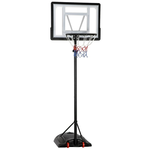 CZMDZH  Basketball Hoop for Kids/Youth Outdoor/Indoor Basketball Goals Height Adjustable,7.2FT to 9.2FT