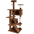 thumbnail image 1 of CZMDZH Practical  Cat Tree Tower Apartment Furniture, Artificial Pet Game House, Suitable for Indoor Pets Suitable for Indoor Pets，Brown, 1 of 5
