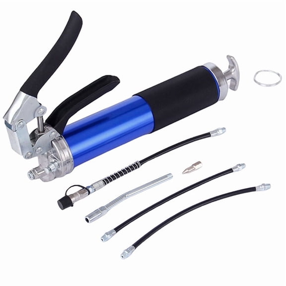 CZMJY 7000 PSI Manual Grease Gun Pistol Grip Handle with 14Oz Capacity and Flex Hose Heavy Duty Lubrication Tool Perfect for Industrial Machinery and High-Pressure Applications
