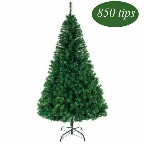 CZMJY Dazzling 5.5 FT Artificial Pine Christmas Tree Adorned with 850 Abundant Branches for Creating Enchanting Holiday Vibes in Outdoor and Indoor Settings